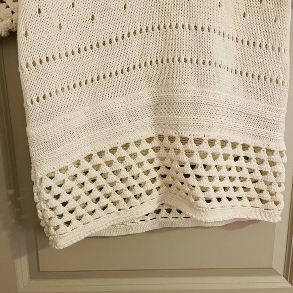 Twelfth Street By Cynthia Vincent Sweater in White Knitted in size Petite - Picture 10 of 12